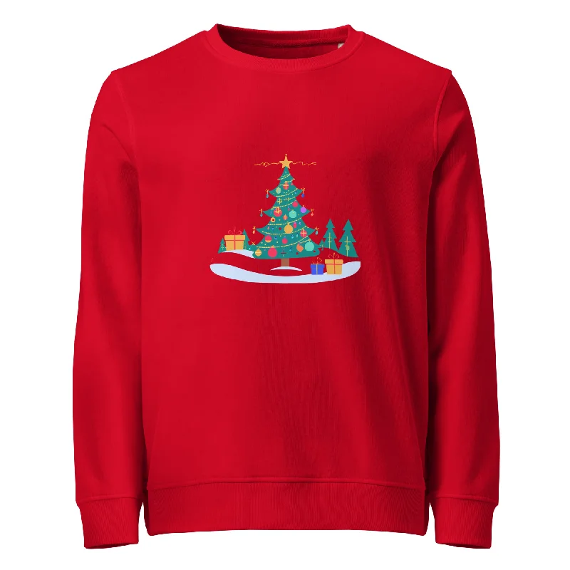 Merry & Bright Christmas Graphic Women Organic Sweatshirt Hoodie with Earth Tones Natural Calm Merry & Bright Christmas Graphic Women Organic Sweatshirt Hoodie with Earth Tones Natural Calm