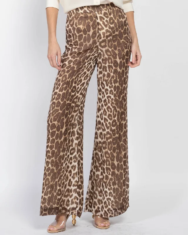 Flare Pants Elegant Silk Pants