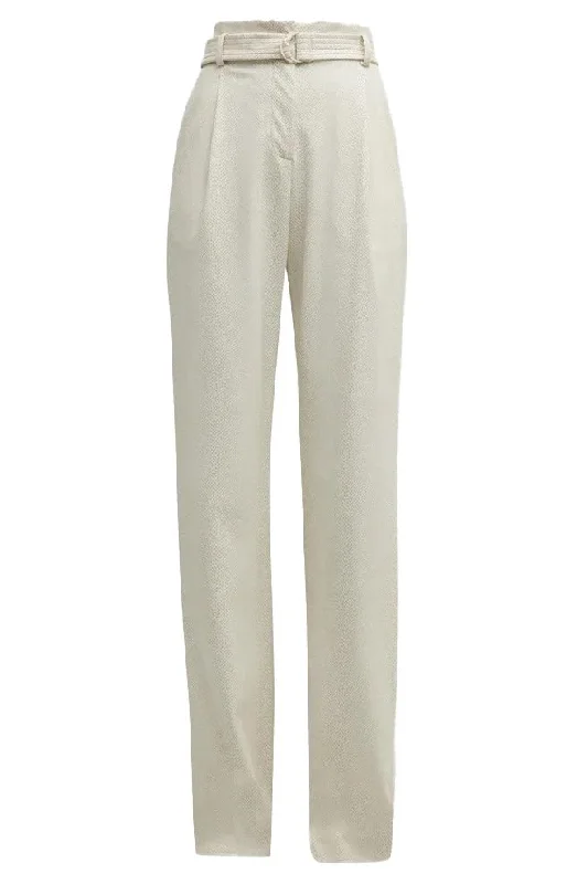 Snake Faux Leather Pant High-Waist Trousers