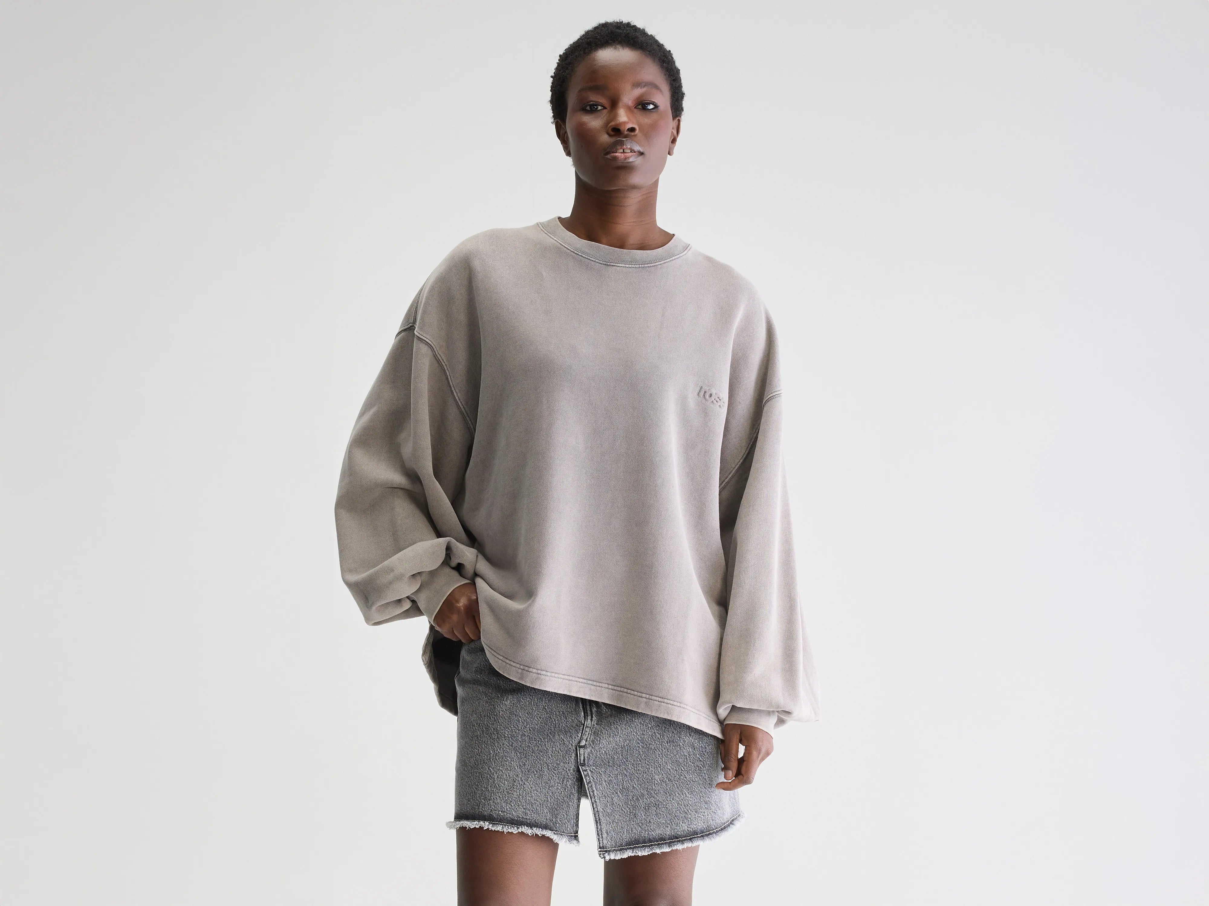 Fave crewneck sweatshirt (251 / W / DEEP GREY) Hoodie with Double Zipper Versatile Adjustable Fave crewneck sweatshirt (251 / W / DEEP GREY) Hoodie with Double Zipper Versatile Adjustable