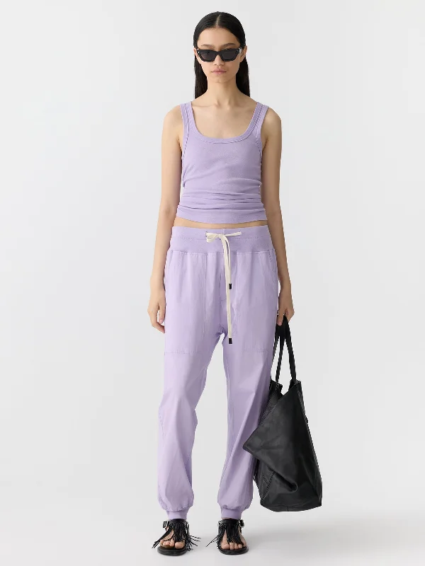 slim utility cotton pant Casual Sweatpants Style