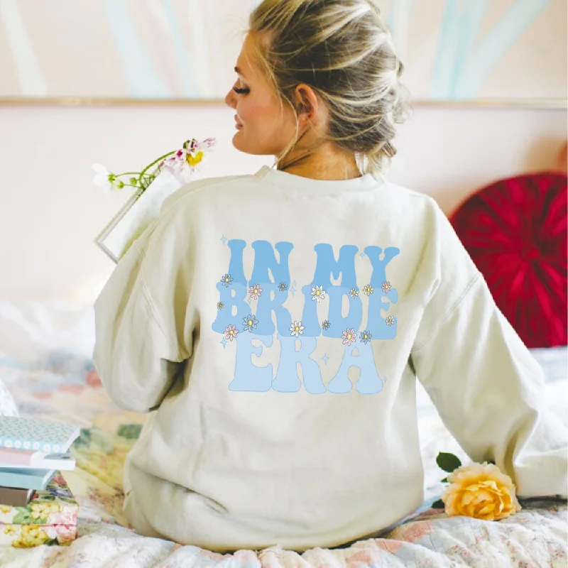 In my Bride Era Back Logo Women's Sweatshirt Hoodie with Hem Elastic Stretchable Comfortable In my Bride Era Back Logo Women's Sweatshirt Hoodie with Hem Elastic Stretchable Comfortable