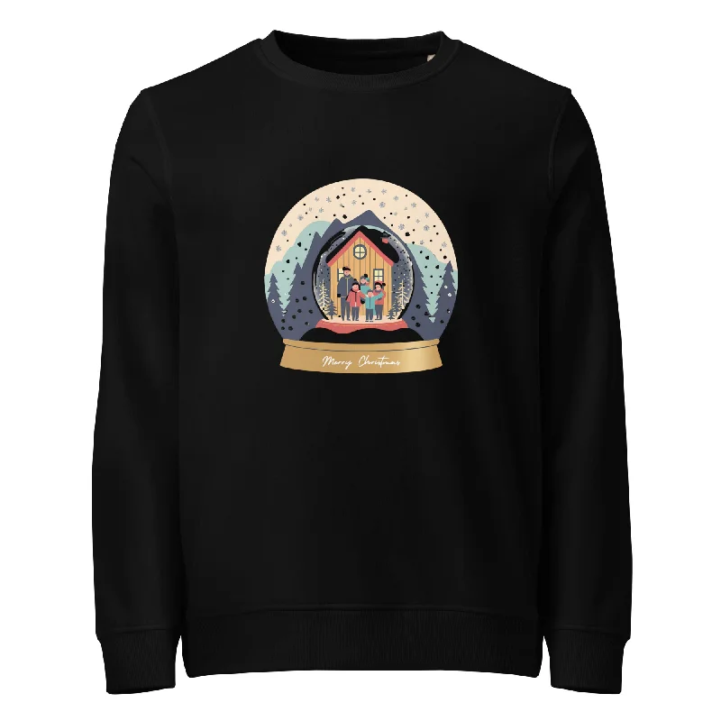 A Family's Winter Wonderland Christmas Graphic Women Organic Sweatshirt Hoodie Sweatshirt Pullover