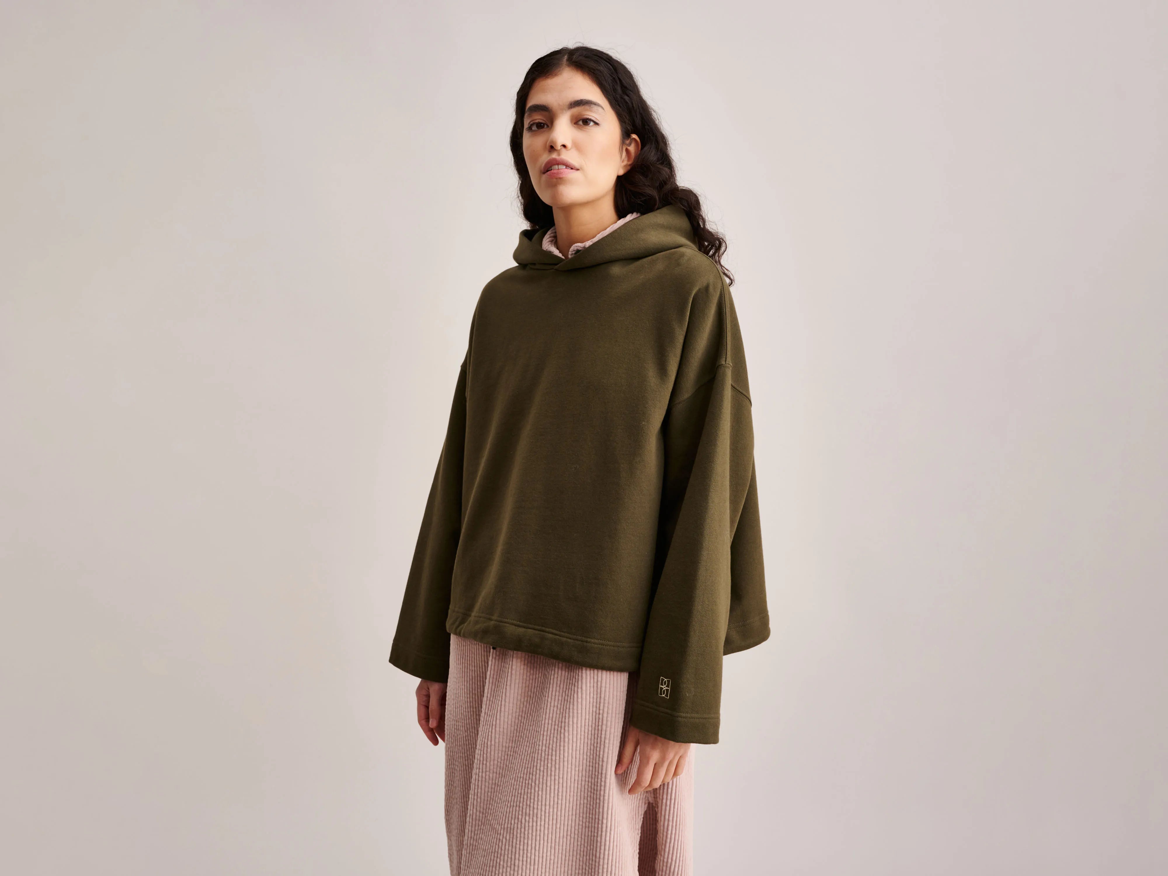 Cate Sweatshirt (232 / W / MOSS) Hoodie with Gradient Ombre Colorful