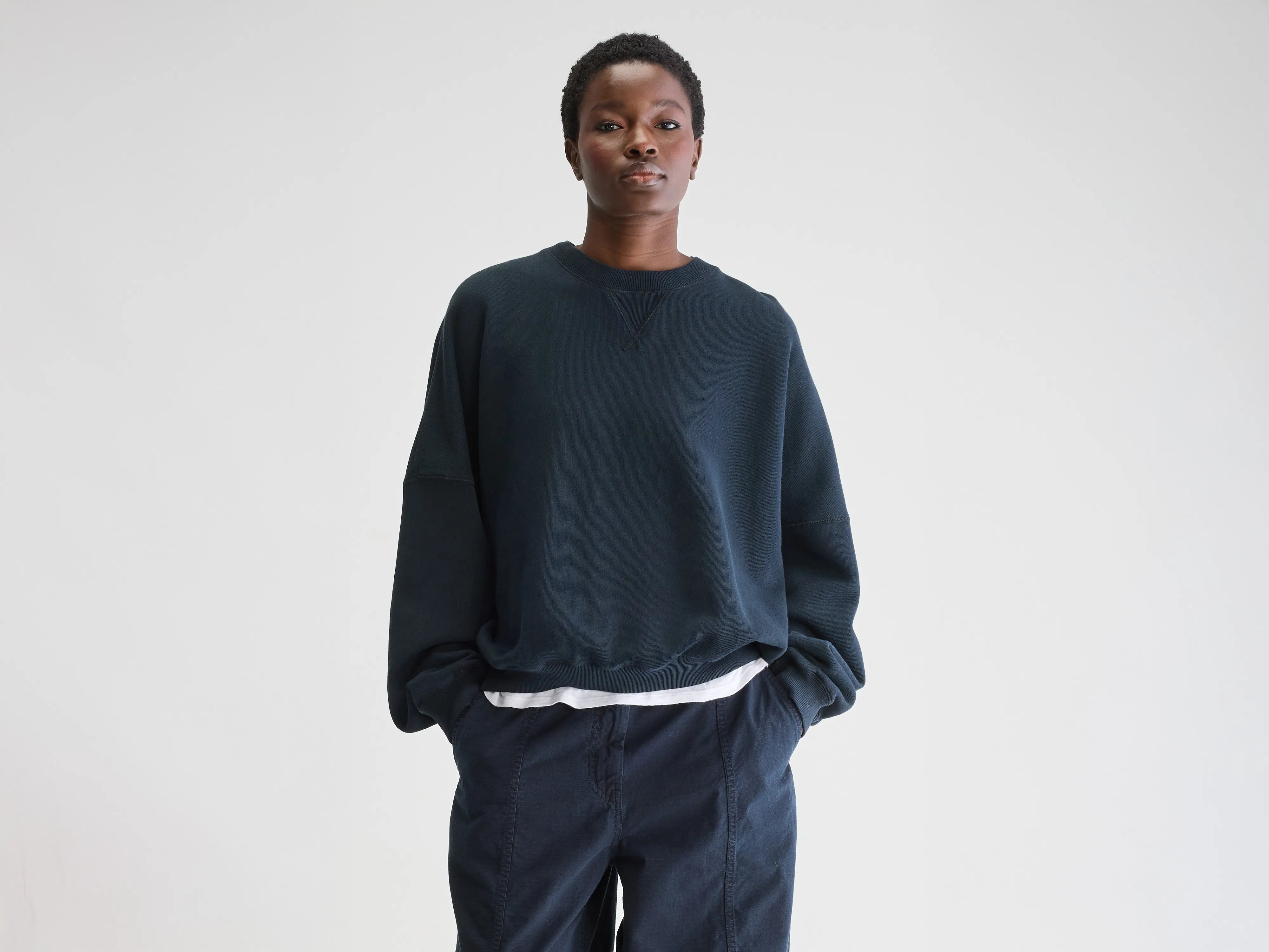 Flipo crewneck sweatshirt (251 / W / AMERICA) Hoodie Jacket Zipper Layering