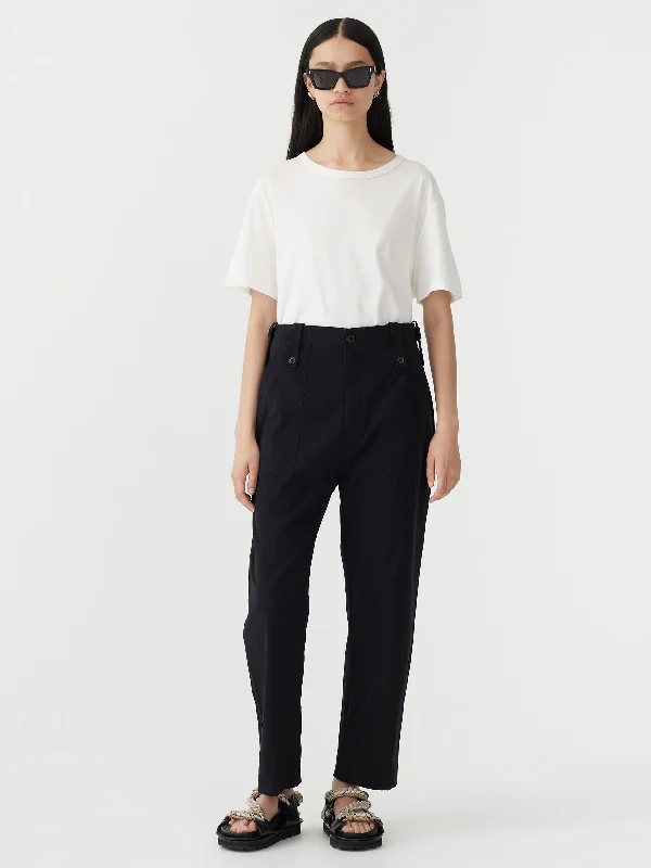 tab detail utility pant Relaxed Casual Leggings
