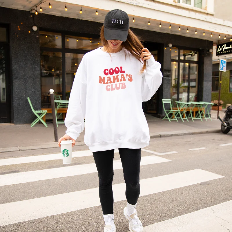 Cool Mamas Club Wave Sweatshirt Hoodie with Hood Adjustable Protection