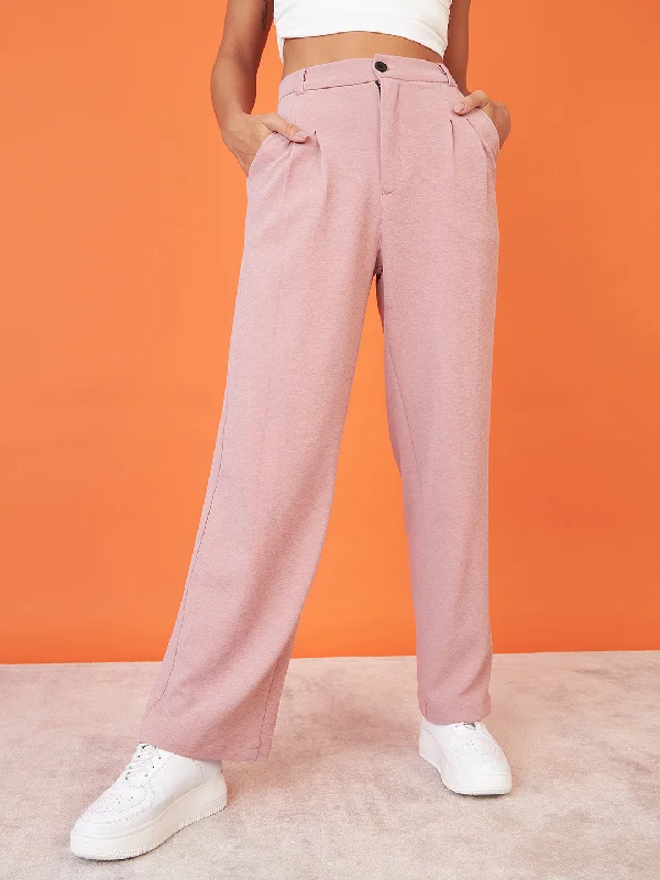 Relaxed Korean Front Pleated Pants Comfy Athletic Pants