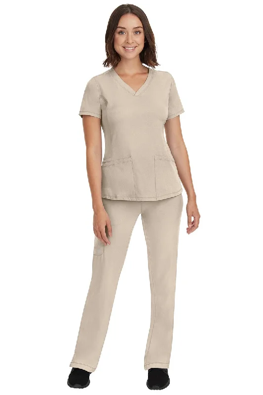 HH Works Women's Scrub Set Monica Top & Tall Rebecca Pant | Khaki Comfortable Denim Pants HH Works Women's Scrub Set Monica Top & Tall Rebecca Pant | Khaki Comfortable Denim Pants