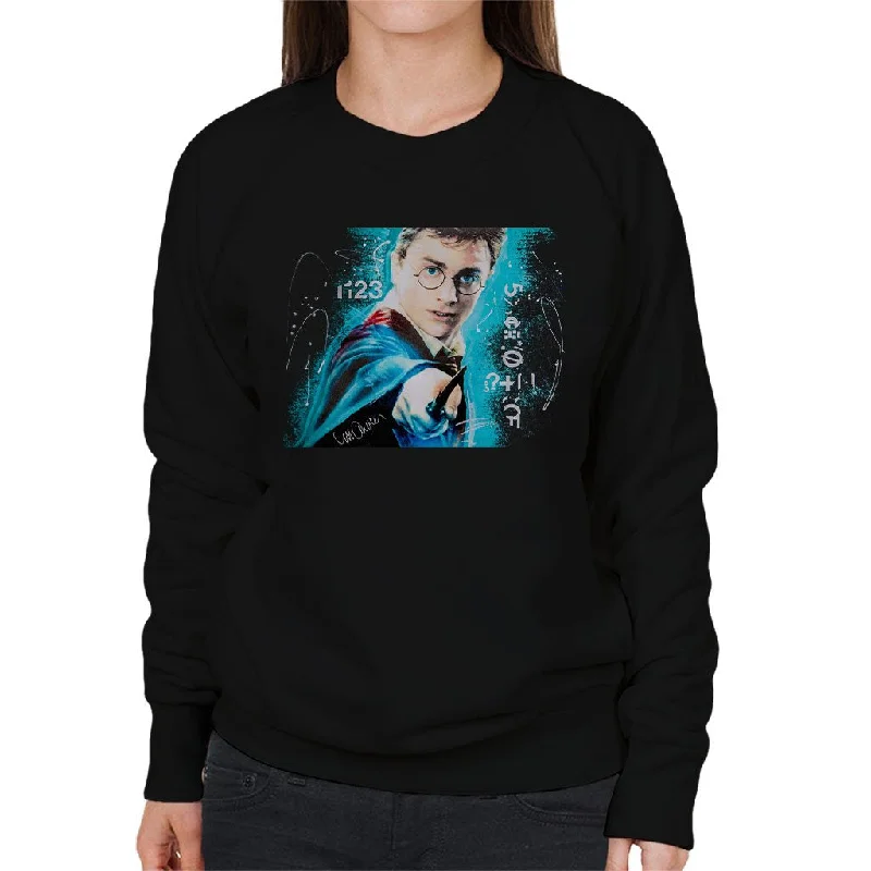 Sidney Maurer Original Portrait Of Daniel Radcliffe Harry Potter Women's Sweatshirt Hoodie with Fur Luxurious Winter Sidney Maurer Original Portrait Of Daniel Radcliffe Harry Potter Women's Sweatshirt Hoodie with Fur Luxurious Winter