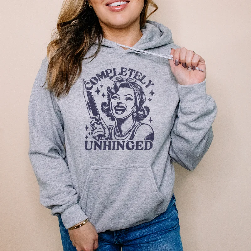 Completely Unhinged Distressed Heather Grey Hoodie Hoodie with Hem Lace Feminine Delicate Completely Unhinged Distressed Heather Grey Hoodie Hoodie with Hem Lace Feminine Delicate