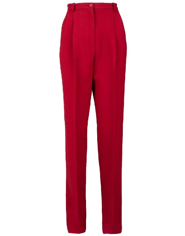 Mika Pleated Straight Leg Pant Sleek Black Pants