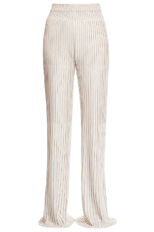 Ribbed Knit Pants Slim-Fit Leggings