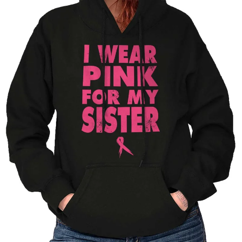 Wear Pink For My Sister Hoodie Hoodie Dress Longline Feminine