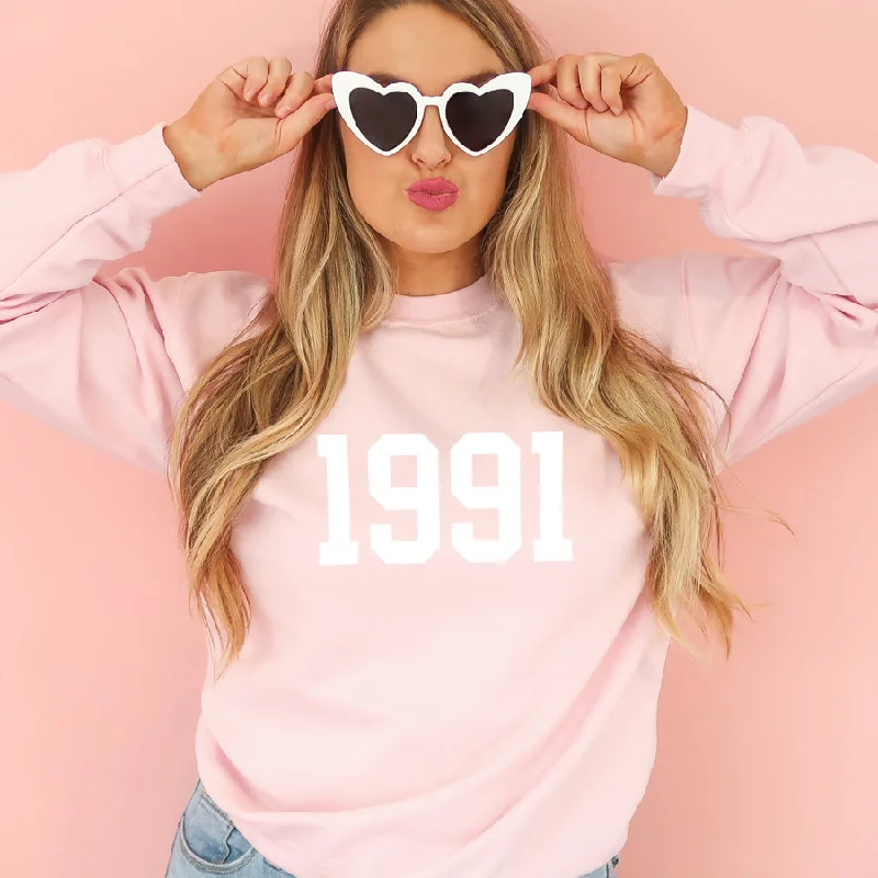 My Year Personalised College Sweatshirt Hoodie with Half-Zip Sporty Casual