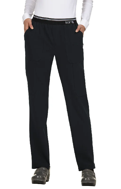 On The Run Pant Black Casual Plaid Pants