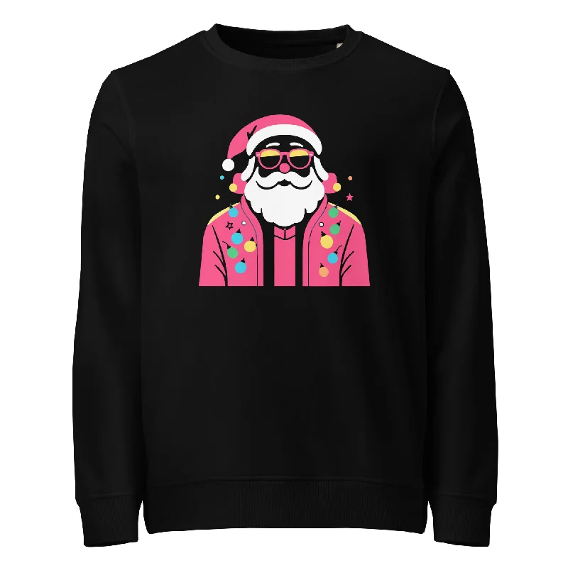 Groovy Santa Christmas Graphic Women Organic Sweatshirt Hoodie with Tie-Dye Psychedelic Retro Groovy Santa Christmas Graphic Women Organic Sweatshirt Hoodie with Tie-Dye Psychedelic Retro
