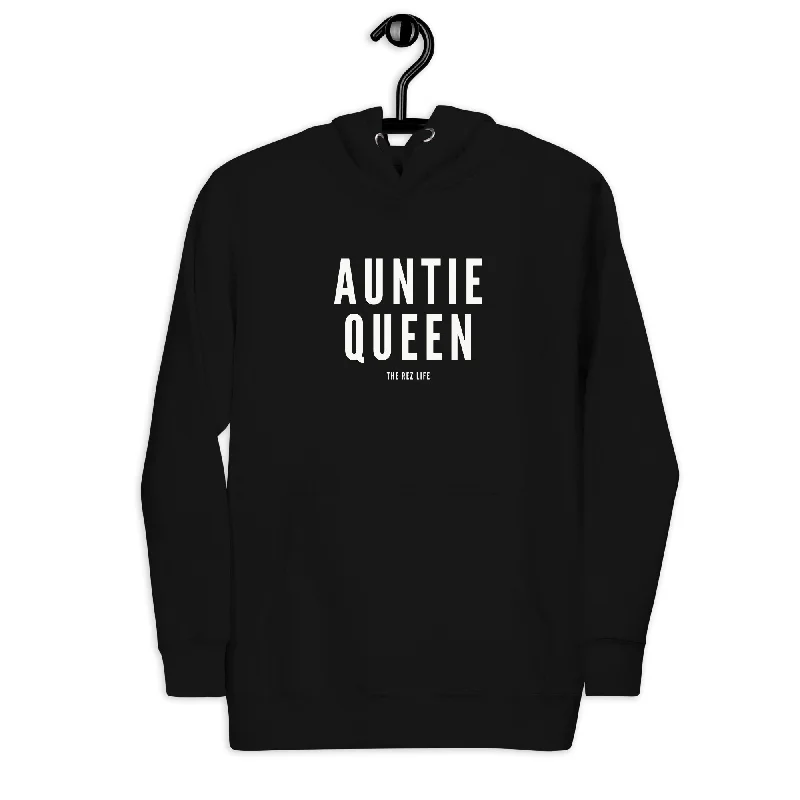 Auntie Queen Hoodie Hoodie with High Neck Warm Protective