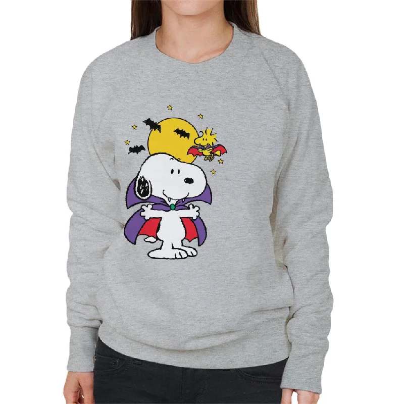 Peanuts Halloween Snoopy Vampire Women's Sweatshirt Hooded Sweatshirt Casual Wear Street Style Peanuts Halloween Snoopy Vampire Women's Sweatshirt Hooded Sweatshirt Casual Wear Street Style
