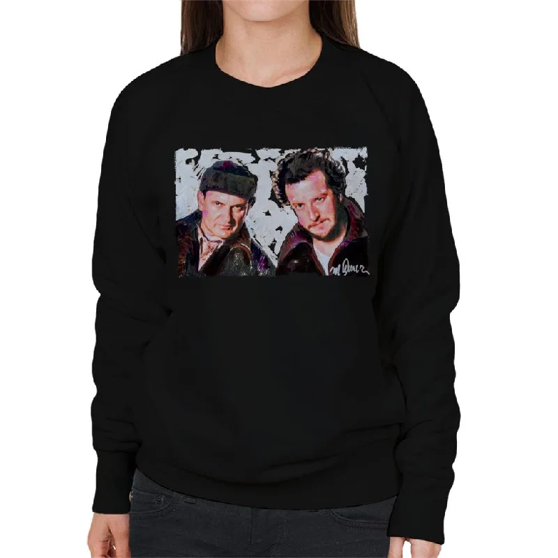 Sidney Maurer Original Portrait Of Dan Stern And Joe Pesci Home Alone Women's Sweatshirt Hoodie Crop Top Short Trendy Sidney Maurer Original Portrait Of Dan Stern And Joe Pesci Home Alone Women's Sweatshirt Hoodie Crop Top Short Trendy