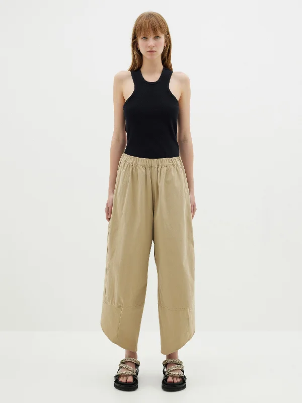 canvas split hem pant Slim Fit Casual Pants