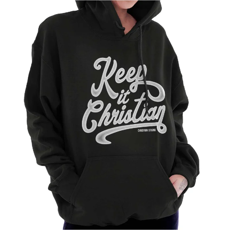 Keeping It Christian Hoodie Hoodie with Puffed Sleeves Voluminous Trendy