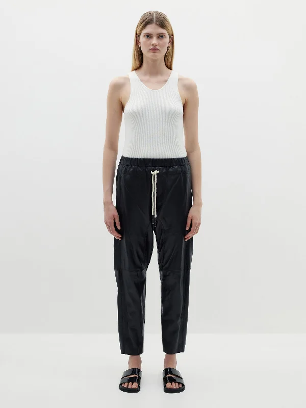relaxed leather pant ll Formal Slim Pants