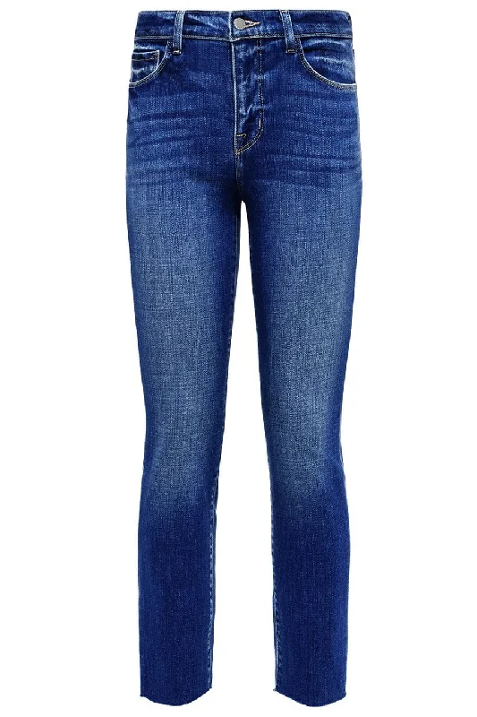 Sada Hi-Rise Crop Slim Pant Comfortable Denim Leggings