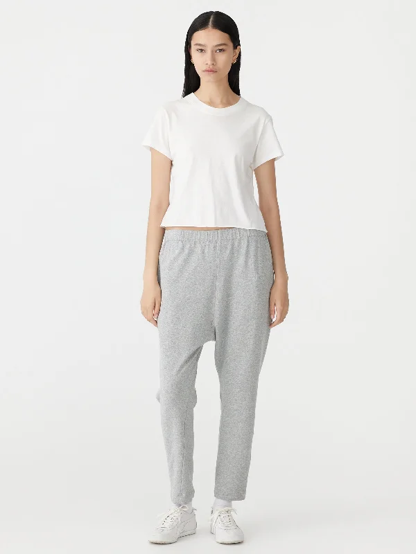 drapey terry paneled pant Elegant Silk Pants