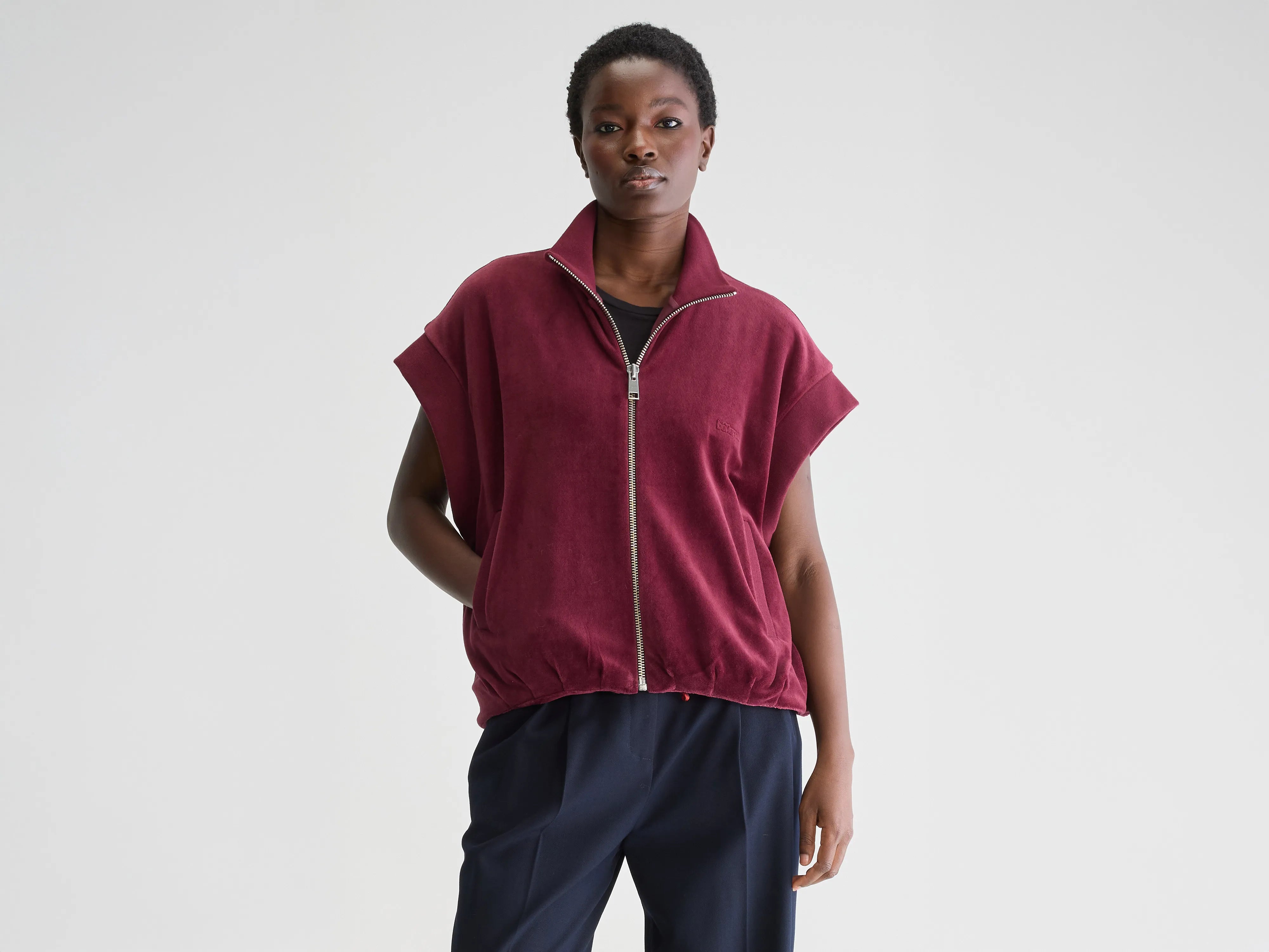 Tallos sleeveless sweatshirt (251 / W / BORDEAUX) Hooded Sweatshirt Casual Wear Street Style Tallos sleeveless sweatshirt (251 / W / BORDEAUX) Hooded Sweatshirt Casual Wear Street Style