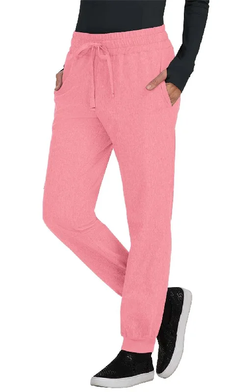 Gemma Jogger Pant Heather Soft Pink Relaxed High-Waist Trousers