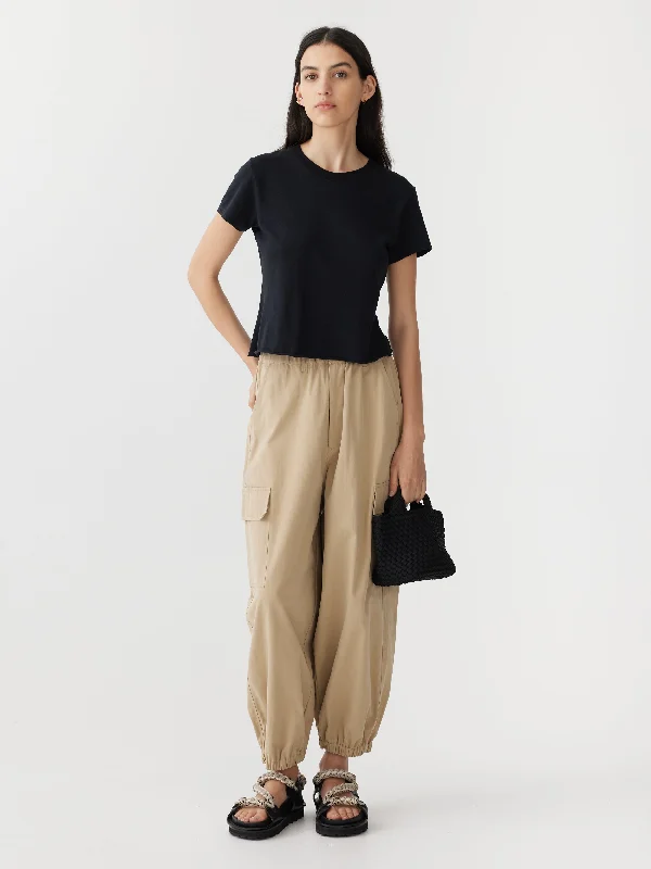 cotton canvas cargo pant High-Waist Jogger Pants