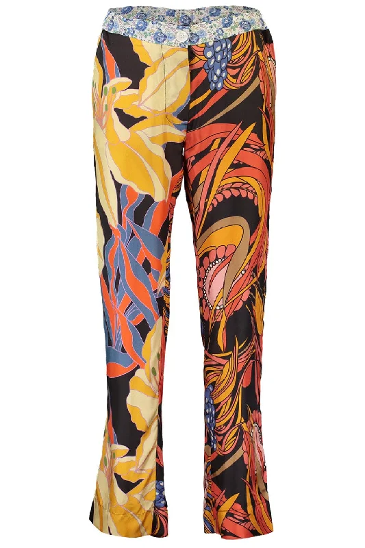Lucky Contrast Waistband Pant Casual Drawstring Pants