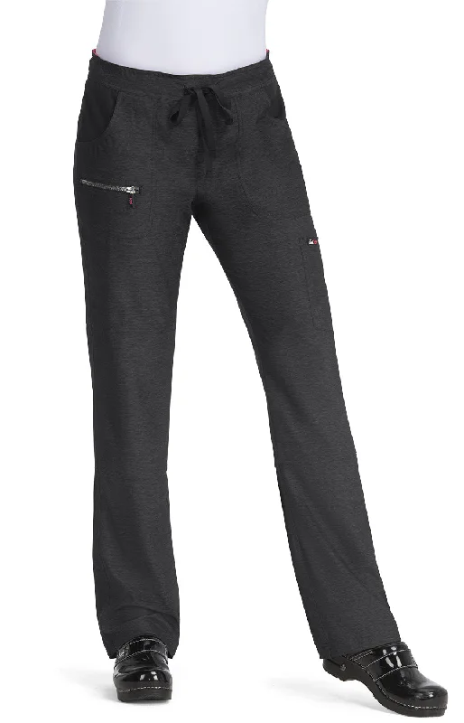 Peace Pant Heather Charcoal Trendy Wide-Legged Trousers