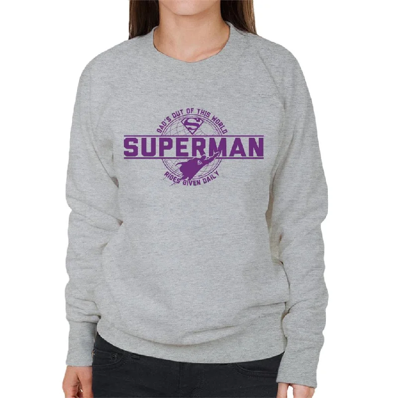 Superman Dads Out Of This World Fathers Day Women's Sweatshirt Hoodie with Velcro Closure Adjustable Secure Superman Dads Out Of This World Fathers Day Women's Sweatshirt Hoodie with Velcro Closure Adjustable Secure
