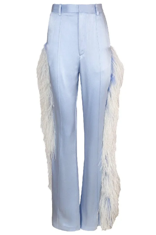 Satin Hi-Waist Flare Pant Elegant Dress Pants