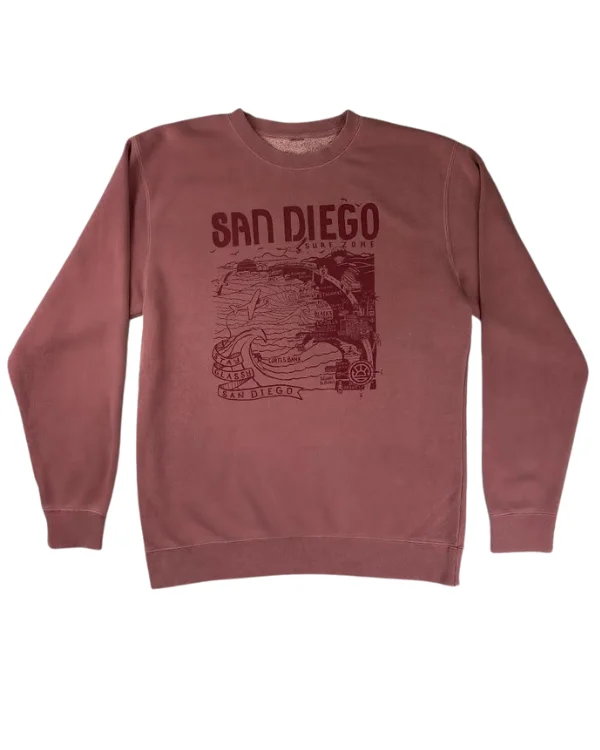 Sun Diego Women's Map Sweatshirt - Maroon/Burgundy Hoodie with Snap Buttons Easy Quick Sun Diego Women's Map Sweatshirt - Maroon/Burgundy Hoodie with Snap Buttons Easy Quick
