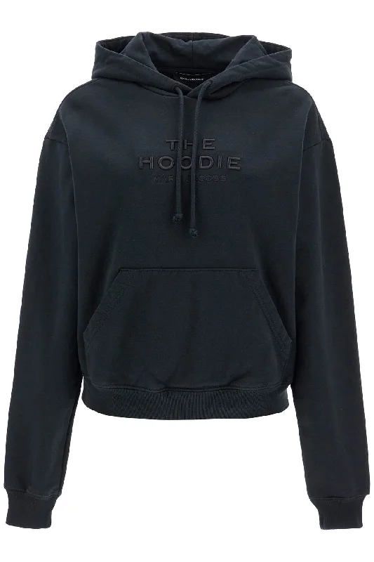 Felpa The Hoodie  - Black Hoodie with Illustration Artistic Creative