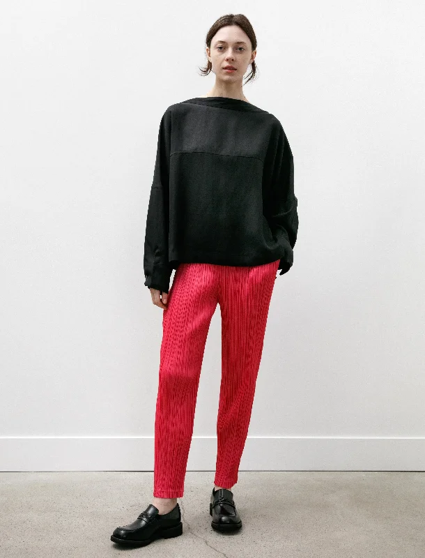 Thicker Bottoms Pants Bright Pink Comfortable Wide-Leg Pants