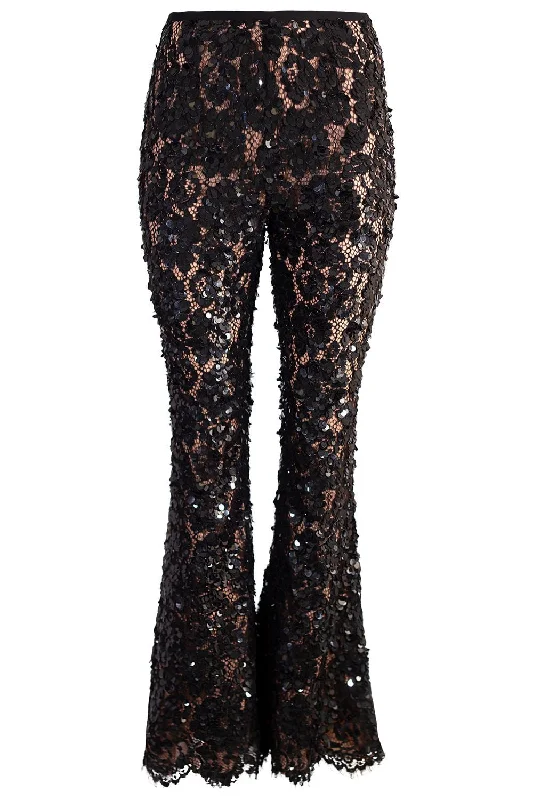 Embroidered Pant Slim-Fit Khaki Pants