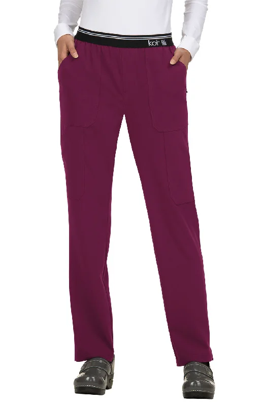 On The Run Pant Wine High-Waist Jogger Pants