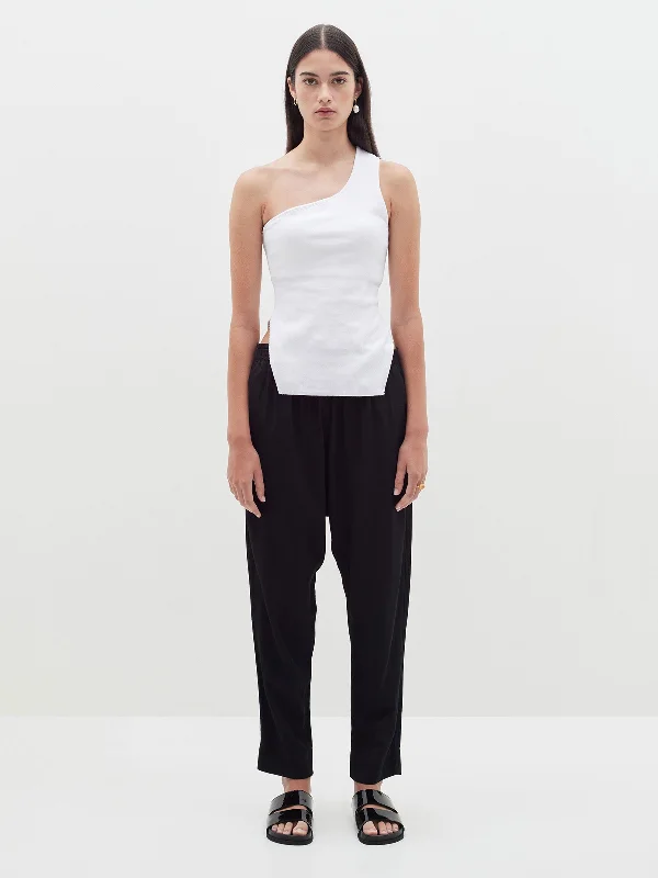 easy drapey travel pant Chic Wool Trousers