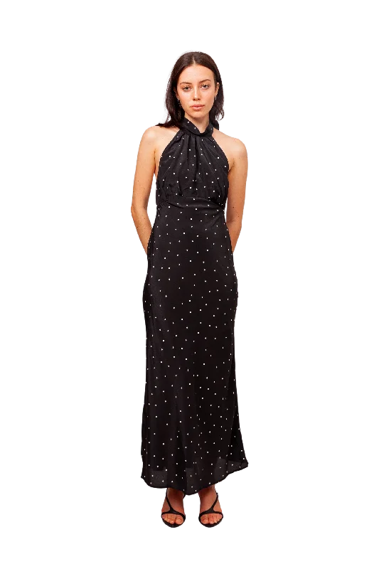 Symphony Silk Halter Dress