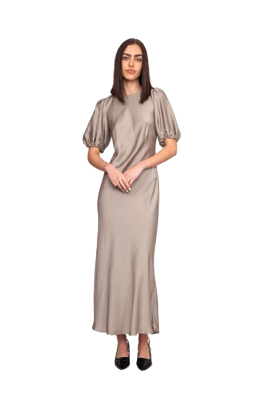 Kendall Satin Dress Moonrock