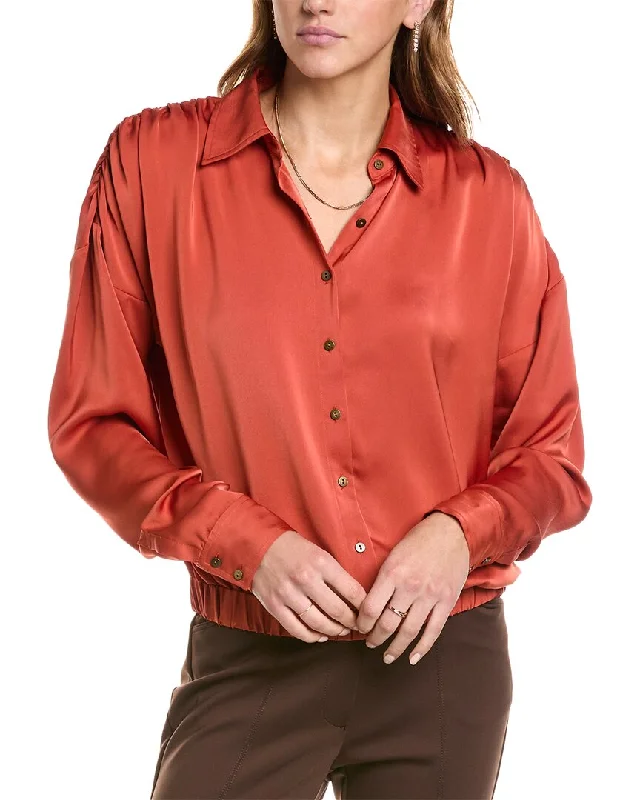 Ramy Brook Sofia Blouse Stylish Wrap Blouse