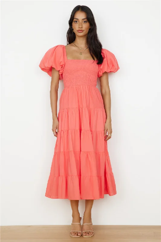 Adela Maxi Dress Orange Classic Strapless Maxi Dress
