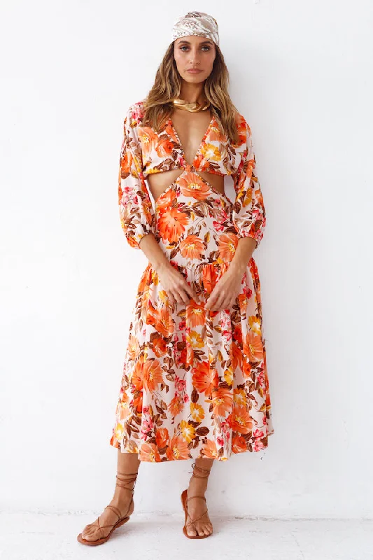 Be Yours Maxi Dress Elegant Maxi Dress with Drapes