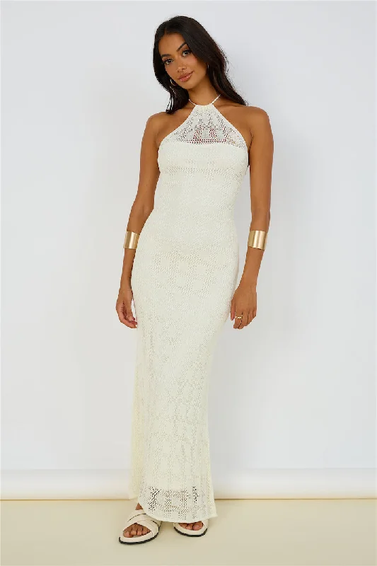 Kombucha Maxi Dress White Elegant Velvet Maxi Dress