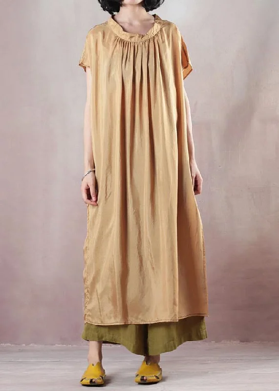 Modern o neck cotton summer clothes For Women Photography light yellow Maxi Dresses Chic Sleeveless Maxi Dress Modern o neck cotton summer clothes For Women Photography light yellow Maxi Dresses Chic Sleeveless Maxi Dress