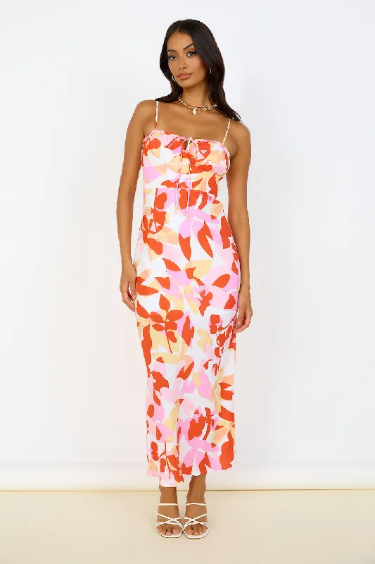 Must Be Love Maxi Dress Pink Fashionable Asymmetrical Maxi Dress